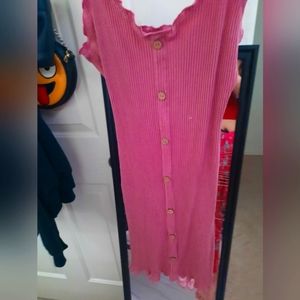 Derek heart, xl, pink dress